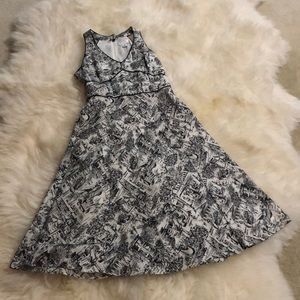 LOFT halter flare dress